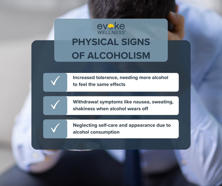 physical signs of alcoholism